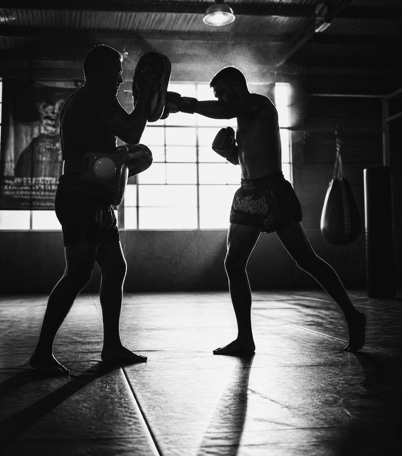Muay Thai pad session
